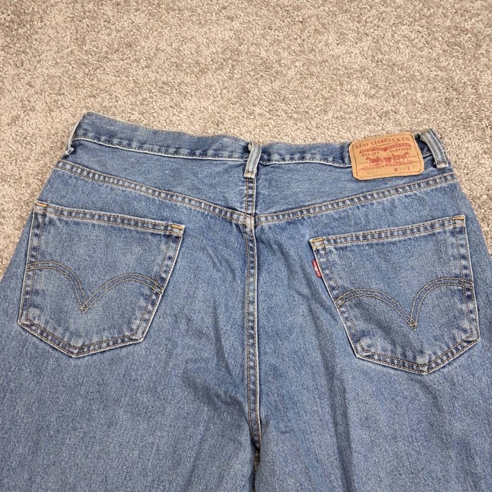Levis 550 Relaxed Fit‎ Mens Jeans Blue Medium Wash 36x32 Straight Leg Denim - Picture 6 of 12